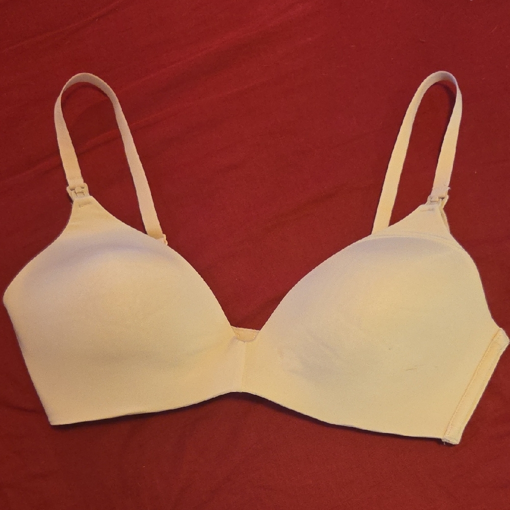 Elegant Cream Nursing Bra